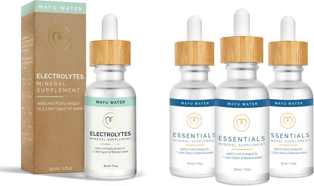 Mau Trace Mineral Drops (3Pack)+ Ηλεκτρολυτές σταγόνες νερού