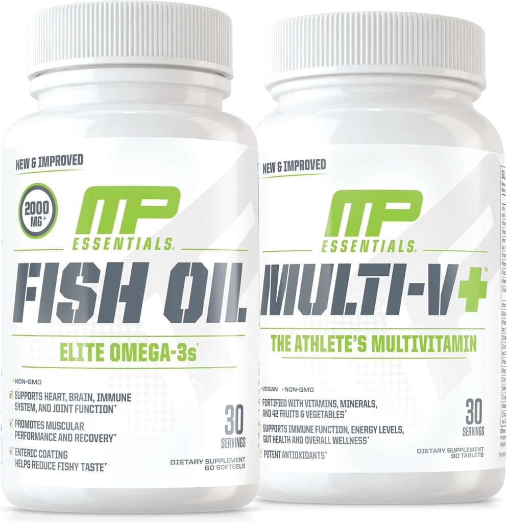 Μύες Pharm Απαραίτητα Multi-V+ & ΜύεςPharm Απαραίτητα ιχθυέλαιο Elite Omega 3 συμπλήρωμα