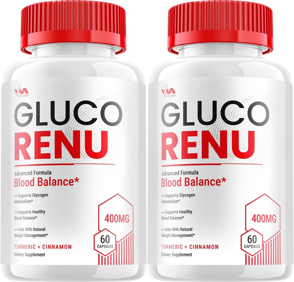 (2 Pack) Gluco Renu συμπλήρωμα, GlucoRenu καψάκιο - Προηγμένη φόρμουλα Gluco Renu, GlucoRenu μέγιστη αντοχή Κριτικές, 120 κάψουλες