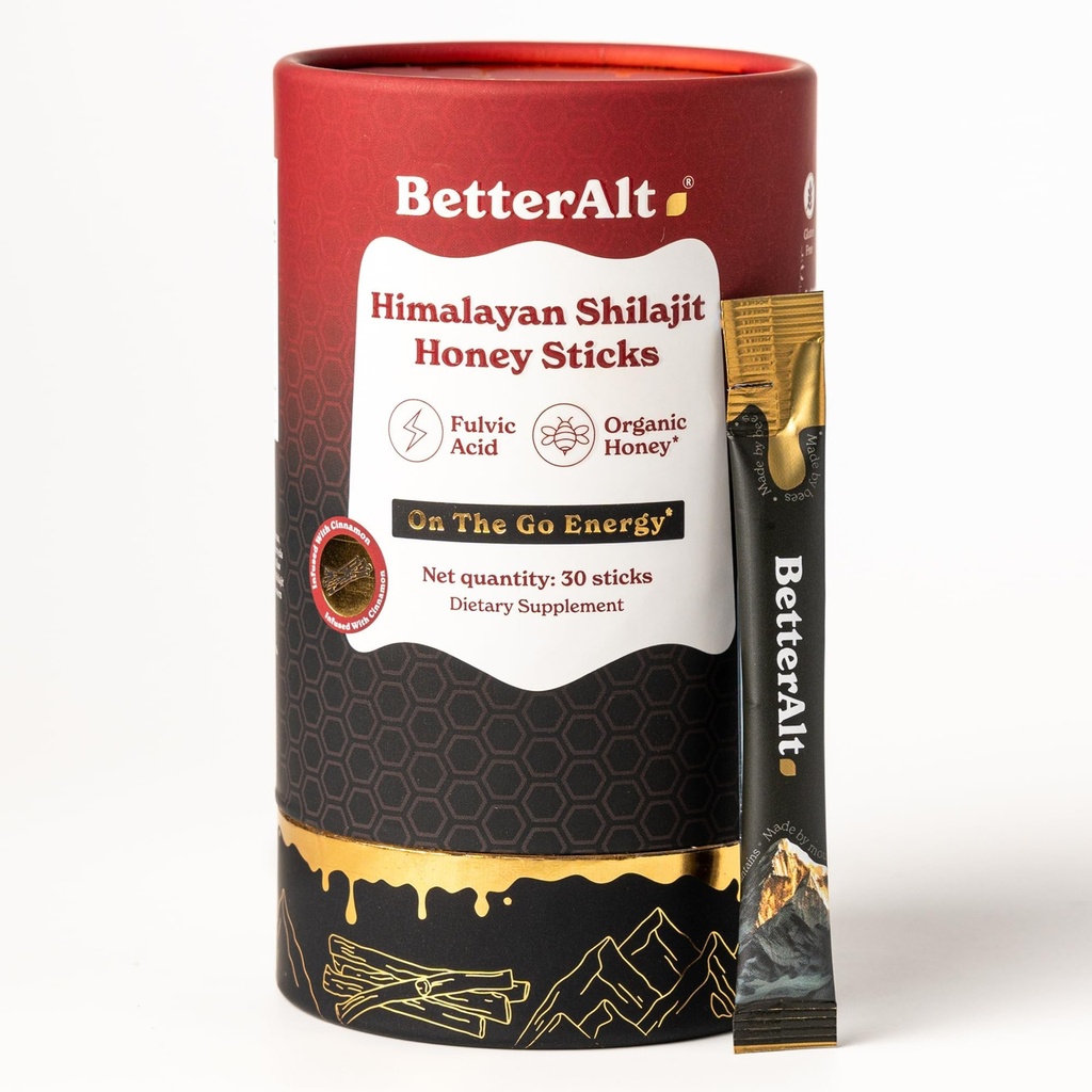 Καλύτερη Alt Καθαρό Ιμαλαΐων Shilajit Κανέλα Μέλι Sticks με Βιολογικό Μέλι 