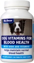 3in1 Blood Aid, Immunity & Energy for Dogs, Iron Supplement for Dogs, Helps Reserve Blood Health, Normal Red Cells Levels & Normal Clotting Function, 120 Tablets
