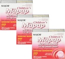 MAJOR Children’s Mapap Acetaminophen 160 mg Chewable Tables - Pain Reliever/Fever Reducer - Aspirin Free - Ibuprofen Free - για Ηλικίες 2 έως 11- 24 Count (3 Pack)