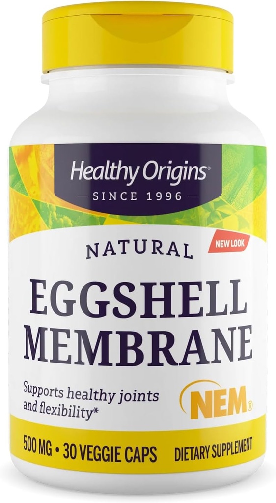 Healthy Origins Eggshell Membrane 500 mg (NEM, μη ΓΤΟ, Χωρίς γλουτένη, Κοινή Υποστήριξη), 60 Veggie Caps