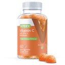 Viteey Vitamin C Gummies for Adults & Teens with Zinc & Echinacea - Ανοσοποιητική υποστήριξη Gummies - Vegan, Gelatin Free, Gluten Free, GMO Free - Νόστιμες Βιταμίνη C Chewable Orange Flavored Gummy