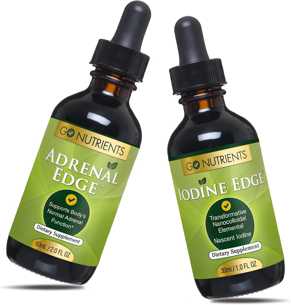 Go θρεπτικά συστατικά Adrenal Edge & Nascent Iodine συμπλήρωμα 