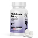 Balancebreens Μελατονίνη 20mg Ταχεία ταχείας διάλυσης - Υψηλή ισχύς, γρήγορη δράση, φυσική υποστήριξη ύπνου – Βοηθήματα ύπνου για ενήλικες – Μη γκρίζα, χωρίς ναρκωτικά Φόρμουλα – 120 χάπια ύπνου