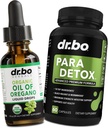 Ρίγανη Oil Organic Liquid Drops & Gut Health Caps - Oil of Organo Drops Tincture Extract & Intestinal Pills Herbal Wormwood Black Walnut Cloves Immune Support - Βότανο Βιολογικό