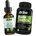 Ρίγανη Oil Organic Liquid Drops & Gut Health Caps - Oil of Organo Drops Tincture Extract & Intestinal Pills Herbal Wormwood Black Walnut Cloves Immune Support - Βότανο Βιολογικό