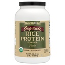 Nutribiotic Certified Organic Rice Protein Plain, 3 Λίρες χαμηλή υδατάνθρακες Vegan Protein Powder 