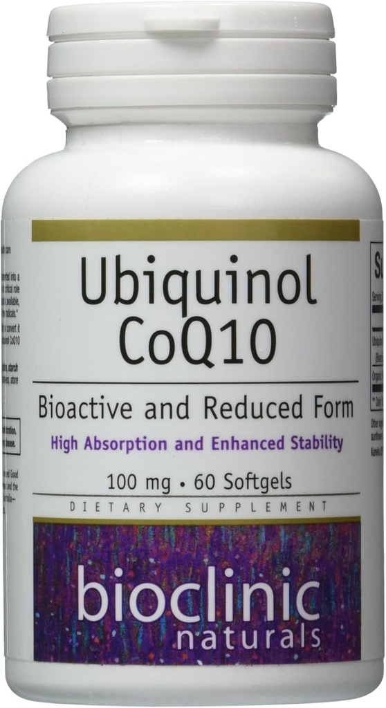 Βιοκλινικά φυσικά Ubiquinol Softgels, 60 Count