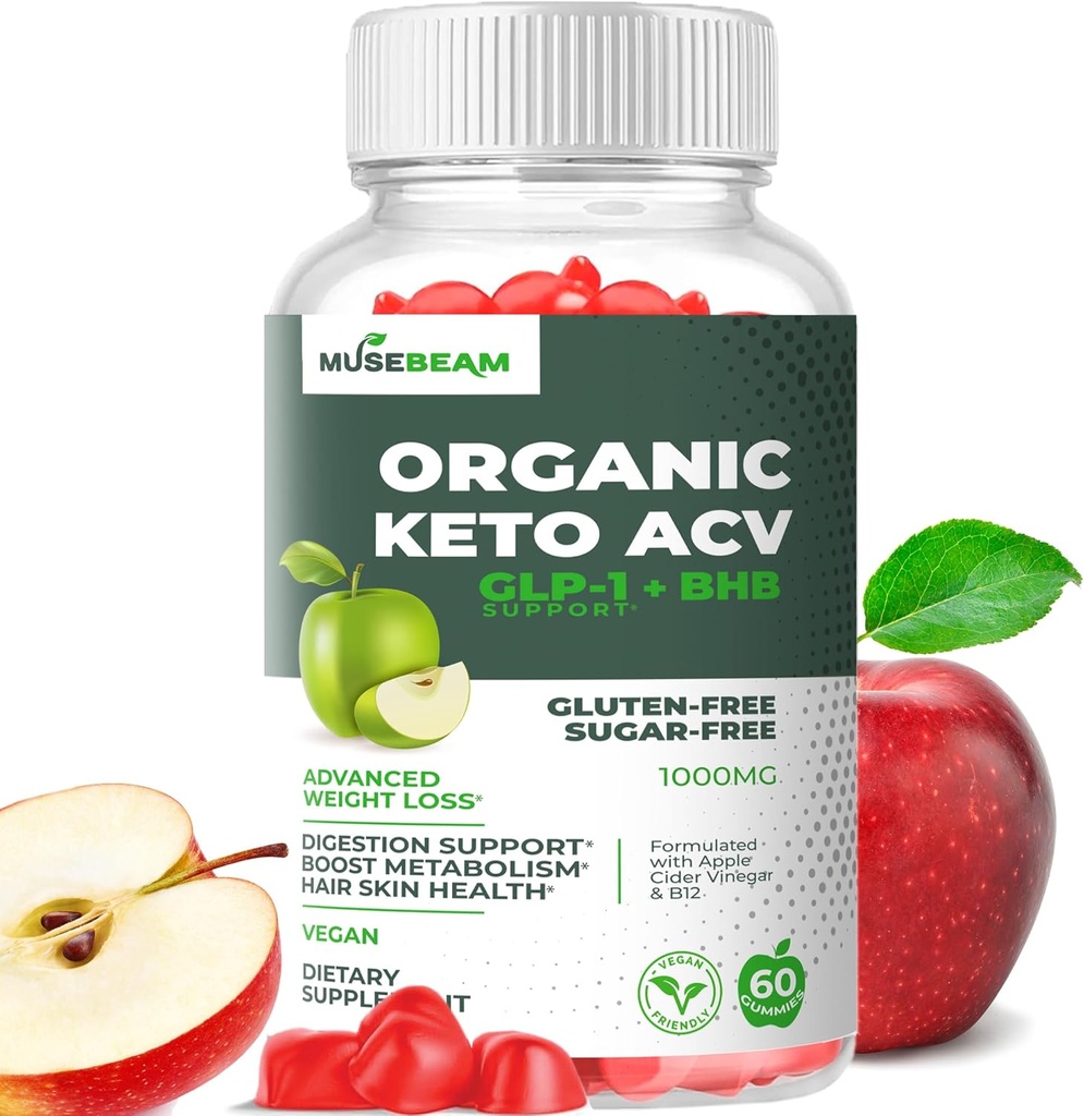 Βιολογικό Keto ACV Gummies Advanced Weight Loss - Χωρίς γλουτένη & ζάχαρη