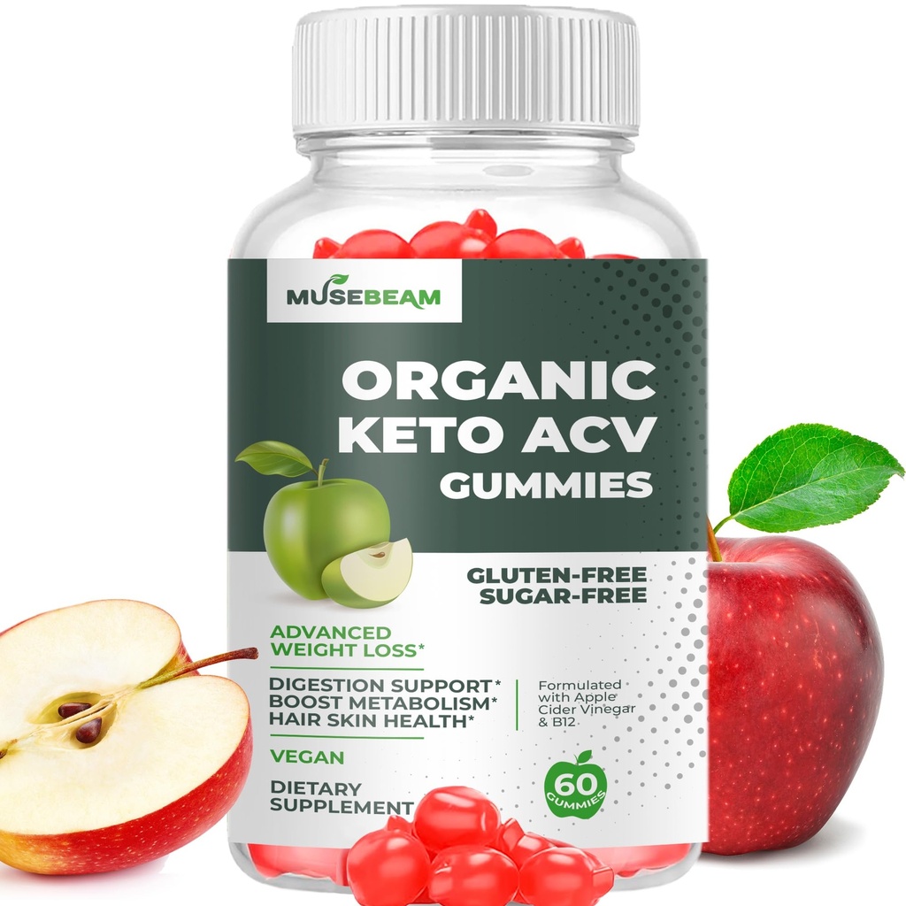 Βιολογικό Keto ACV Gummies Advanced Weight Loss - Χωρίς γλουτένη & ζάχαρη