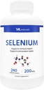 ML Naturals Σελήνιο 200mcg 240 Καψάκια λαχανικών. Υποστηρίζει την Ανοσοποιητική Υγεία, NSF-Certified & cGMP- Compliant