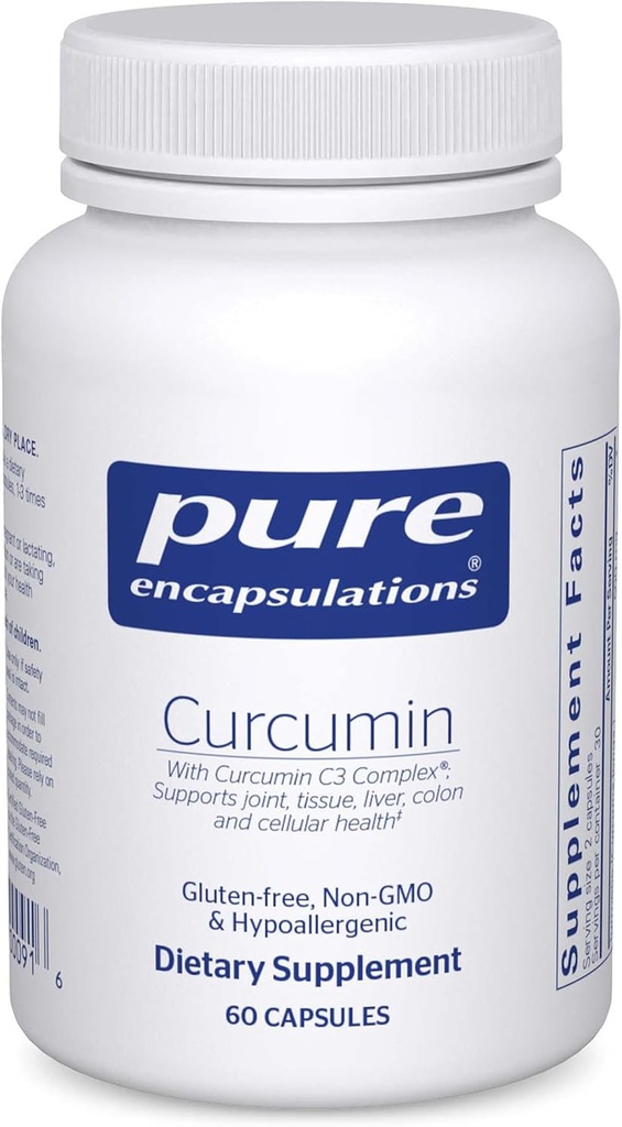 Pure Encapsulations Curcumin - 500 mg - Supports Joint Health & Liver Health - Curcuma Longa Capsule - Non-GMO & Vegan - 60 Capsules