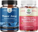 Pundle of Water Away Pills - Συμπλήρωμα Διατήρησης Υγρού με εκχύλισμα Dandelion Leaf για Αναπλήρωση - Κάψουλες για Οίδημα Πόδι & Πόδια και Πολυβιταμίνες Γυναικών για Ενήλικες Ενέργεια & Ανοσία