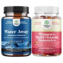 Pundle of Water Away Pills - Συμπλήρωμα Διατήρησης Υγρού με εκχύλισμα Dandelion Leaf για Αναπλήρωση - Κάψουλες για Οίδημα Πόδι & Πόδια και Πολυβιταμίνες Γυναικών για Ενήλικες Ενέργεια & Ανοσία