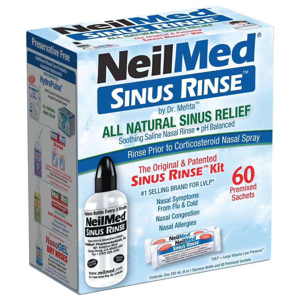 NeilMed Sinus Rinse - A Complete Sinus Nasal Rinse Kit, 50 μέτρημα (Pack of 1) Ο κόμης μπορεί να διαφέρει