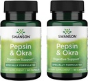 Swanson Pepsin '&' Όκρα 90 Caps (2 Pack)