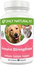 Μόνο Natural Pet ανοσοποιητικό σύστημα συμπλήρωμα ενίσχυσης για σκύλους - Ενίσχυση Υγιή Κυτταρική, Πειθαρχική, & ηπατική λειτουργία - Πολυβιταμίνη Beta-Glucan & Αντιοξειδωτικό - 90 κάψουλες