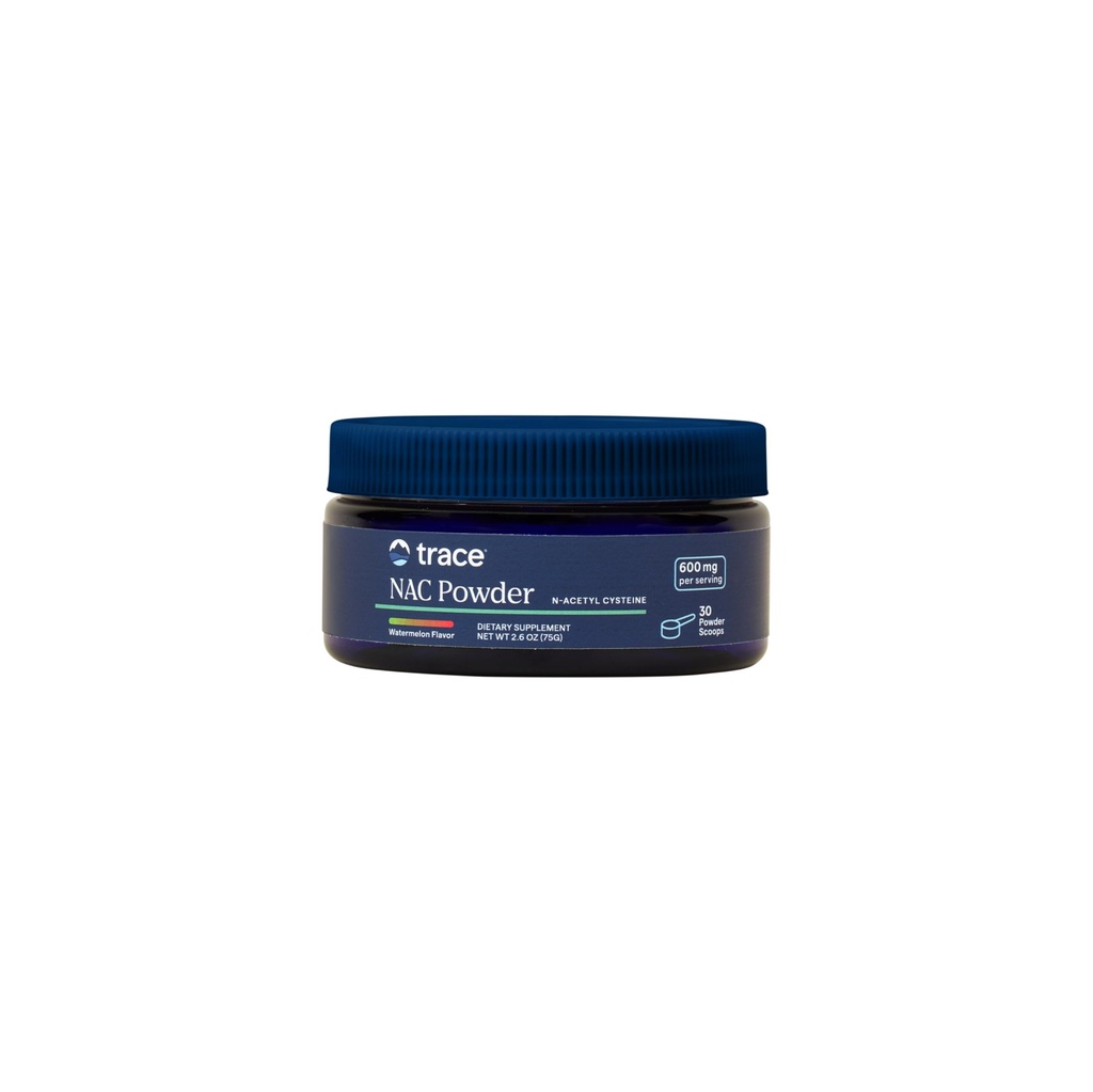 Trace Minerals NAC Powder - N-Acetyl Cysteine Συμπλήρωμα σκόνης για την αναπνευστική υγεία & ανοσοποιητική υποστήριξη - Αντιοξειδωτική υποστήριξη - Μείγμα ποτών - Καρπούζι - 30 Σερβιέτες