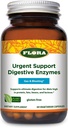 Flora Urgent Support Digestive Enzymes - Digestion Support Supplement - Aids Bloating & Nutrient Absorption - Features 9 Enzymes - Gluten-Free & Non-GMO - 60 Vegetarian Capsules