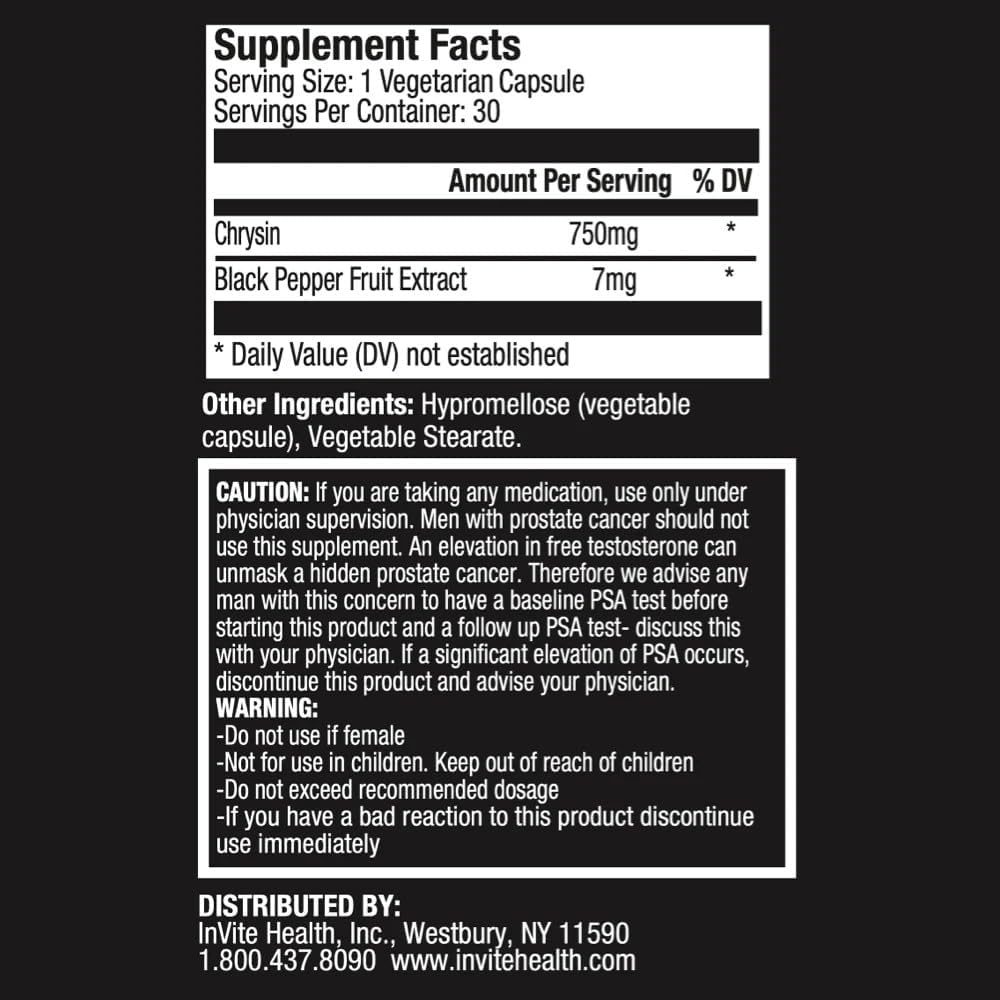 Invite Health Masculine Hx, Nutritional Support for Male hormonal Balance, 30 Vegetarian Capsules