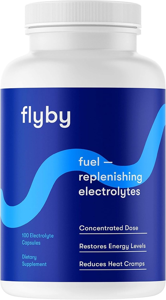 Flyby Electrolyte Replacement Tablets - Χάπια & Κάψουλες για ταχεία ενυδάτωση, ανάκτηση, Keto & Cramps - Αλάτια, Μαγνήσιο, Κάλιο, Νάτριο - Παλαιό, Κετό & Vegan Φιλικά - 100 Κάψουλες