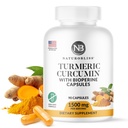 NaturoBliss Κουρκουμίνη με BioPerine 1500mg - Μη ΓΤΟ - Χωρίς γλουτένη - 90 κάψουλες