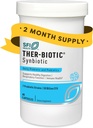 SFI Health Klaire Labs Ther-Biotic Synbiotic Prebiotics & Probiotics for Women & Men - Καθημερινή Προβιοτική με χαμηλή FODMAP Prebiotic - Gut, ανοσοποιητική, αναπνευστική & πνευστική υποστήριξη υγείας (60 κάψουλες)