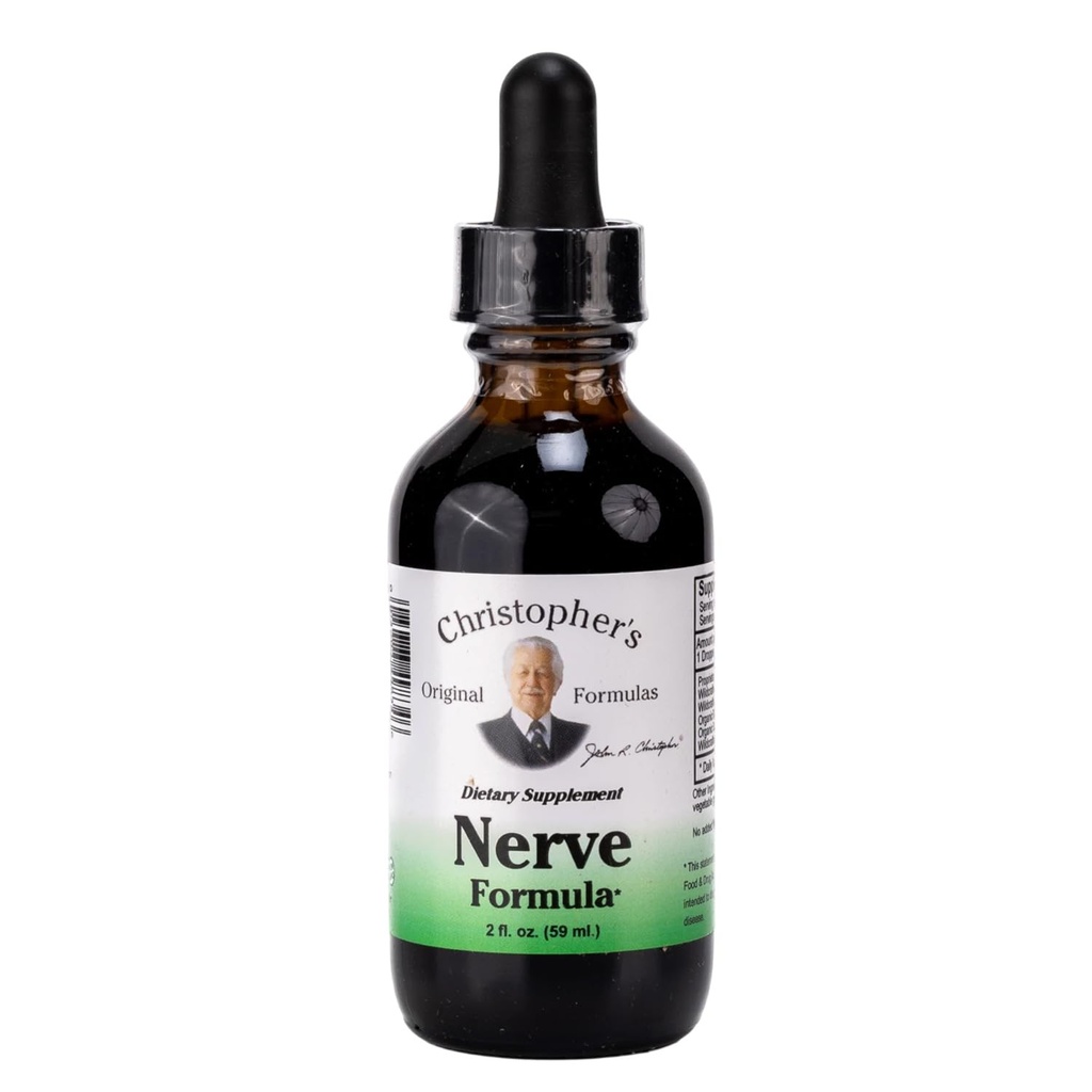 Christopher's Original Formulas Nerve Formula, Φυσικό συμπλήρωμα βοτάνων, 2 oz