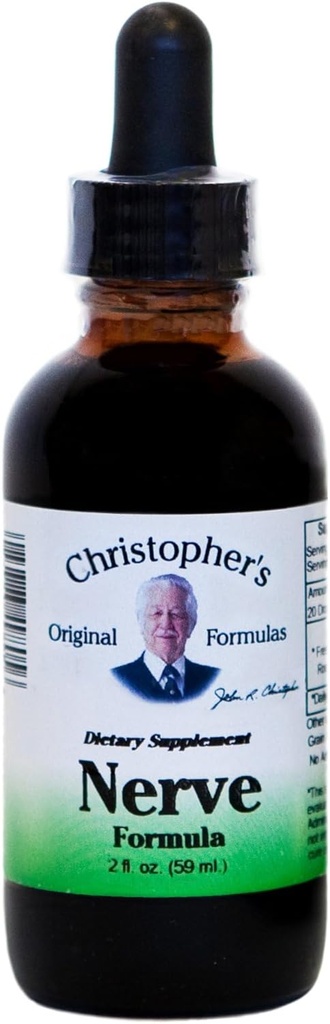 Christopher's Original Formulas Nerve Formula, Φυσικό συμπλήρωμα βοτάνων, 2 oz