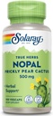 SOLARAY Nopal Prickly Pear Cactus 500 mg, με φυσικά Occurring Dietary Fiber, Αντιοξειδωτικά, Καροτενοειδή και άλλα θρεπτικά συστατικά, Vegan, 60 Ημέρα Εγγύηση επιστροφής χρημάτων, 100 Υπηρεσίες, 100 VegCaps
