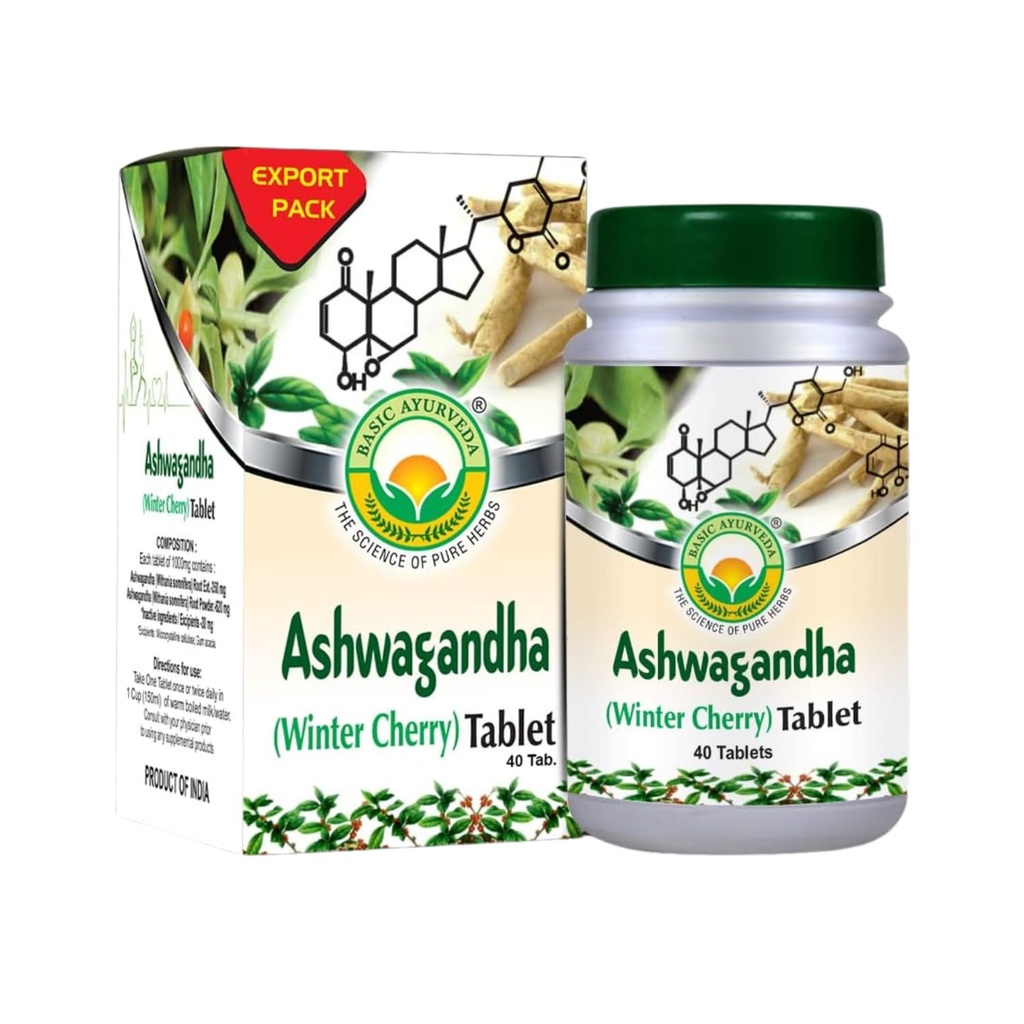 BASIC AYURVEDA Ashwagandha Tablets - 1000mg 