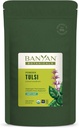 Banyan Botanicals Tulsi Powder – Organic Tulsi – Holy Basil (Ocimum Sactum) – Ayurvedic Adaptogen for Healthy Lung Function and Peaceful Well-Being and * – ½ lb. – Non-GMO Sustainably Sourced Vegan