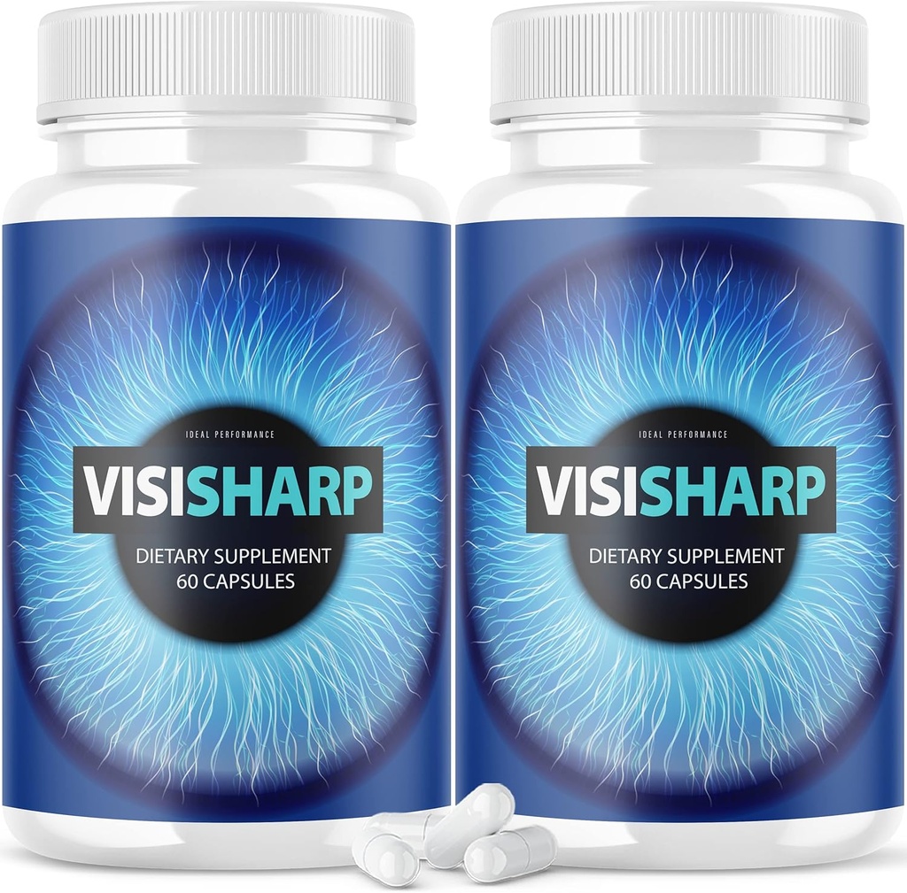 (2 Pack) Visisharp Σύνθετη φόρμουλα για την υγεία των ματιών χάπια Visi Sharp συμπλήρωμα (120 κάψουλες)