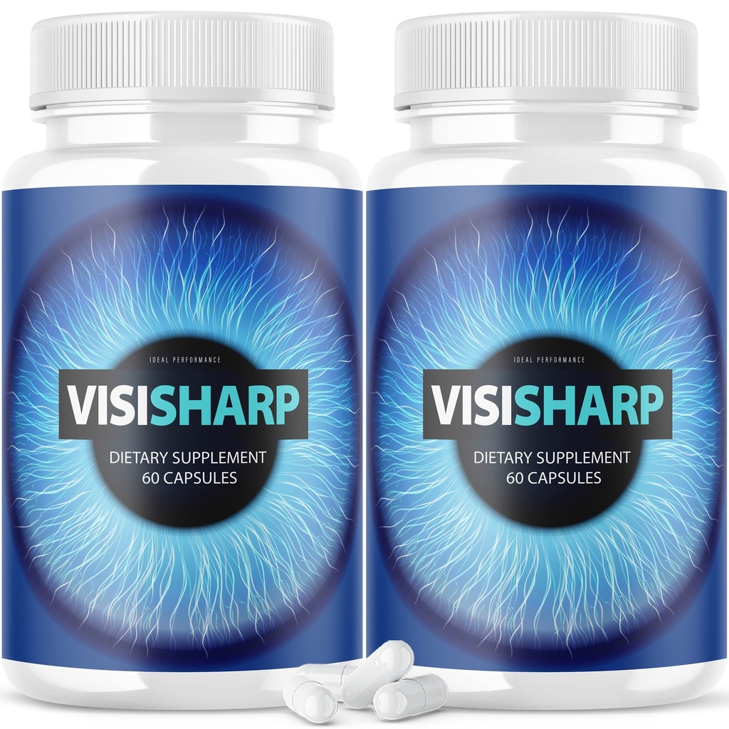 (2 Pack) Visisharp Σύνθετη φόρμουλα για την υγεία των ματιών χάπια Visi Sharp συμπλήρωμα (120 κάψουλες)
