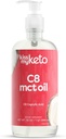 Φιλί μου Keto MCT Oil C8 – 32 oz καθαρό C8 MCT Oil Keto Fuel – Μπουκάλι με αντλία – Καπρυλικό οξύ υψηλής οκτανίου – Keto καθαρό MCT CoconutOil Brain Fuel – Υγρή καρύδα MCTOil Pure