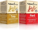 NaturaNectar Natural Bee Propolis Bundle - Trio και Red Propolis - για την ανοσοποιητική και καρδιοαγγειακή υποστήριξη και έναν υγιή μεταβολισμό * - 60 κάψουλες ανά φιάλη