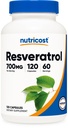 Nutricost Resveratrol 700mg, 120 Capsules - Vegan, Gluten Free, Non-GMO
