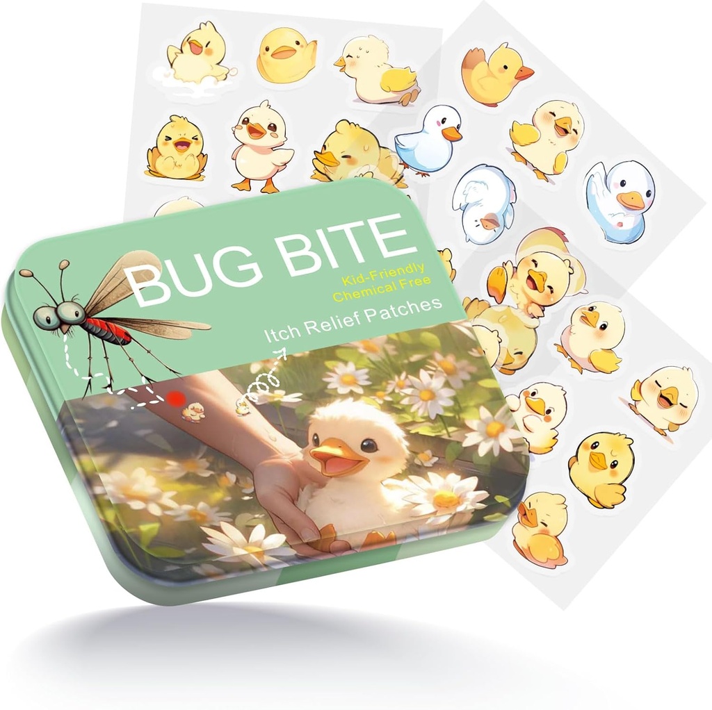 Bug Bite Itch Relief Patches 54 Count, Χαριτωμένη πάπια Hydrocolloid Patches για διάφορες ομάδες ανθρώπων, Ταξιδέψτε Απαραίτητα Itch Mosquito Relief for Various Groups of People