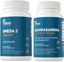 Dr. Tobias Omega 3 Fish Oil and Ashwagandha Κάψουλες, Υποστήριξη Συνολική Ευεξία & Ισορροπημένη Ενέργεια & Αντοχή, Μη ΓΤΟ