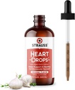 Strauss Naturals Heart Drops – Natural Mistletoe & Aged Garlic Extract Heart Health Supplement – Βοηθά στη διατήρηση του Υγιούς Καρδιαγγειακού Συστήματος – Vegan & Non-GMO – 225 ml Φιάλη