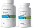 Cooper Complete - Original Multivitamin Iron Free and Advanced Omega-3 - Καθημερινή Multivitamin and Mineral Supplement Plus Fish Oil Supplement - 30 Ημέρα προσφοράς