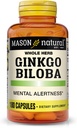 Mason Βιταμίνες Ginkgo Biloba Κάψουλες, 180 κόμης