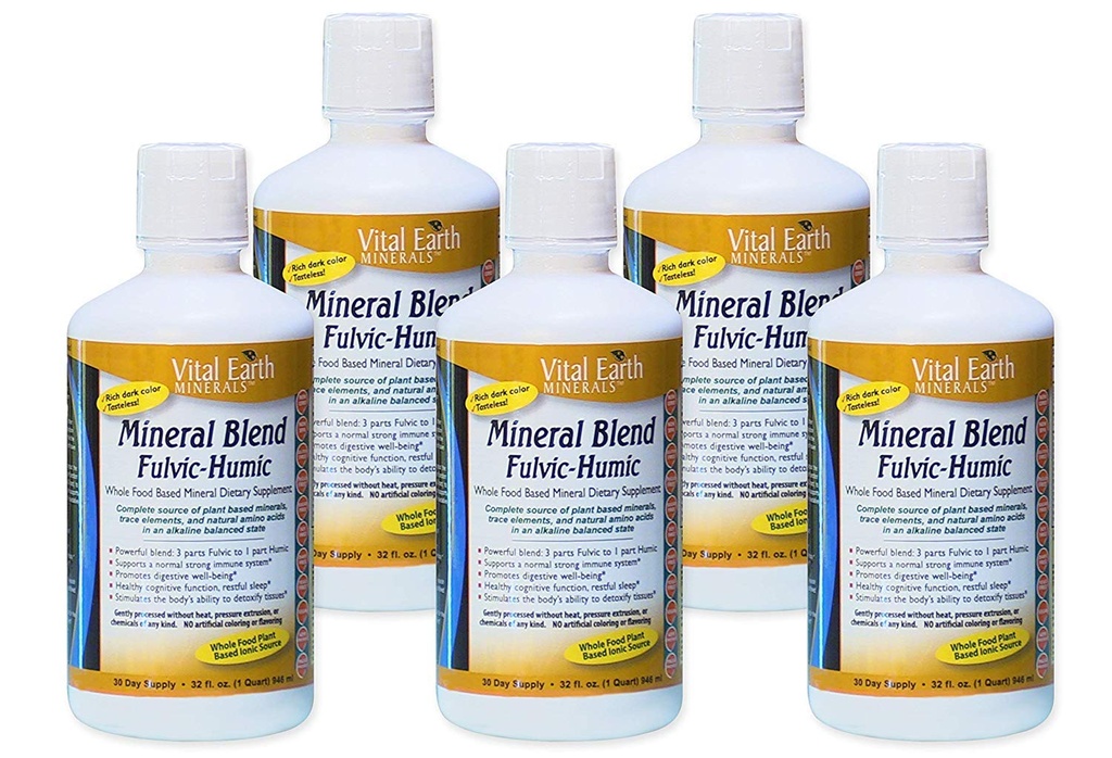 Vital Earth Minerals Fulvic-Humic Mineral Blend - 32 fl oz ( 5 Pack )