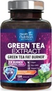 Χάπια Εκχυλίσματος Πράσινου Τσάι - 98% Standardized EGCG 1300mg 3X Strength for Natural Energy - Supports Heart & Antioxidant Health Βότανο & ανοσοποιητικό συμπλήρωμα υποστήριξης Πολυφαινόλες & Κατεχίνες - 120 κάψουλες