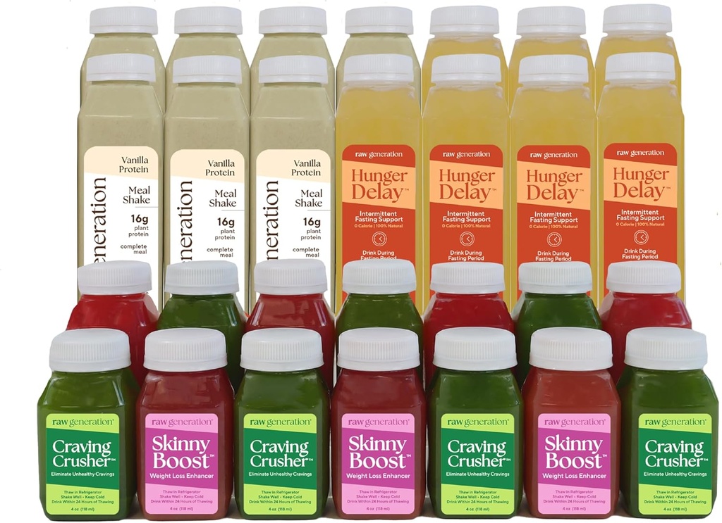 Ακατέργαστη παραγωγή υψηλής πρωτεΐνης Διαλείπουσα Πακέτο καυσίμων νηστείας - Εβδομαδιαία Κιτ ποτών νηστείας με Vital Electrolytes & Συμπλήρωμα για τη βελτίωση της επιτυχίας 