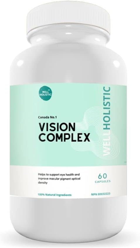 Όραμα Complex 60 Κάψουλες - Eye Vitamin & Mineral Supplement, Περιέχει λουτεΐνη, βιταμίνη C, Quercetin, Bilberry & Citrus Bioavonoids