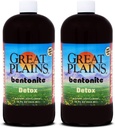 Yerba Prima Great Plains Bentonite - 32 oz (Pack of 2) - Εσωτερικό συμπλήρωμα υγρού πηλού για ένα φυσικό καθαρισμό